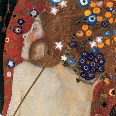 Sea Serpents IV (det.) art print by Gustav Klimt