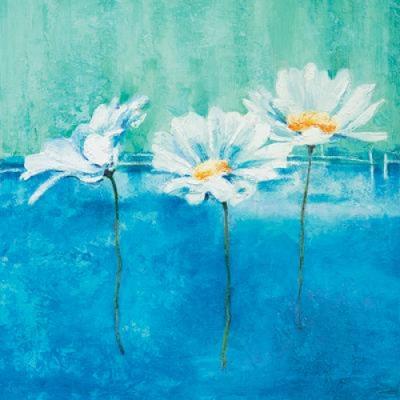 Fleurs d'azur I art print by Isabelle Herbert
