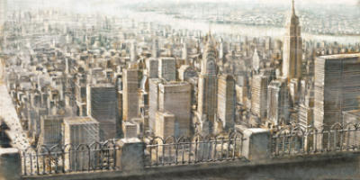 City View of Manhattan art print by Matthew Daniels