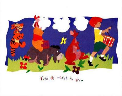 Friends March In Step art print by Disney
