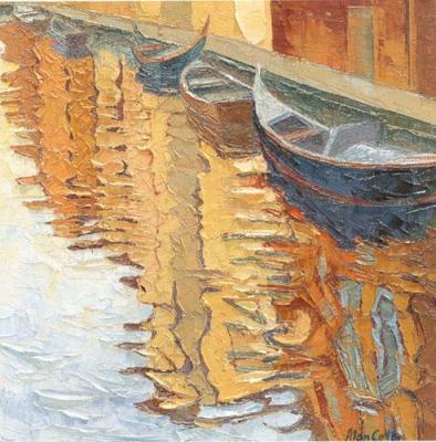 Venice, Fa�ade Reflections art print by Alan Cotton