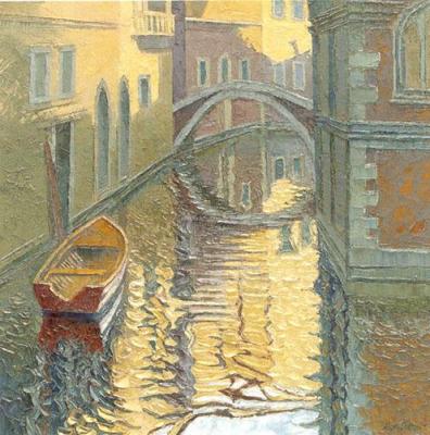 Venice, Rippled Reflections art print by Alan Cotton