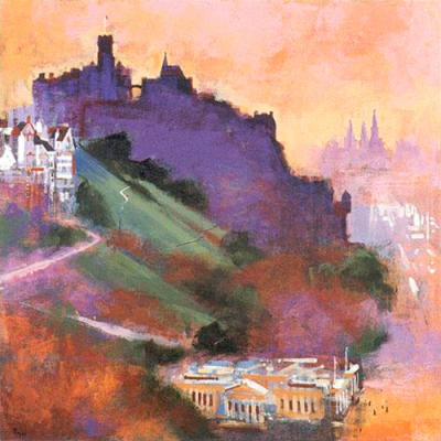 Edinburgh Castle art print by Colin Ruffell