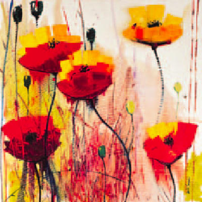 Poppies in Yellow art print by Daniel Campbell