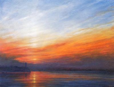 Sunrise at Butler's Wharf art print by Derek Hare