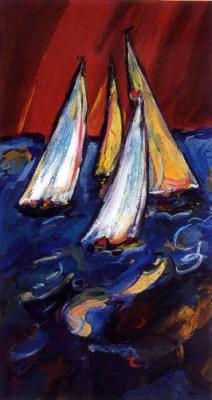 Nautical Twilight art print by Eleanor McGowan