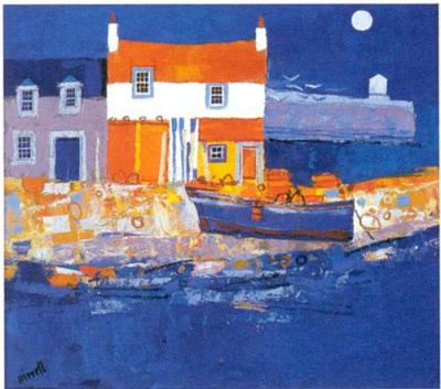 Blue Harbour art print by George Birrell