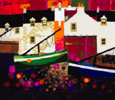 Low Tide, Evening art print by George Birrell