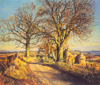 Chestnut Trees at Dron art print by James McIntosh Patrick