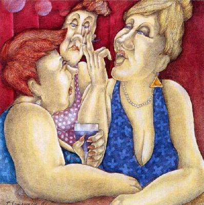 Two's Company art print by Joan Somerville