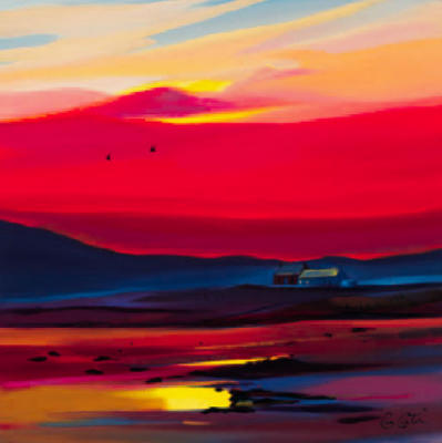 Settling for the night art print by Pam Carter