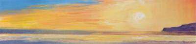 Golden Sunset I (small) art print by Ronnie Leckie