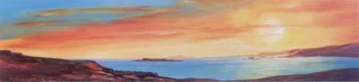 Golden Sunset II art print by Ronnie Leckie