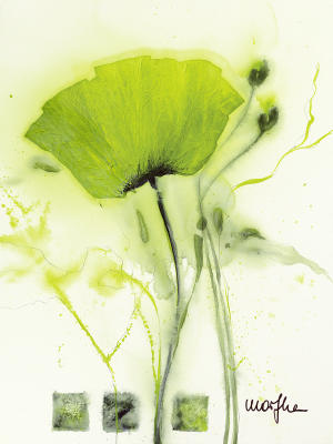 Coquelicot vert I art print by Marthe