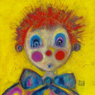 Clown Dimitri art print by Sophie Jourdan