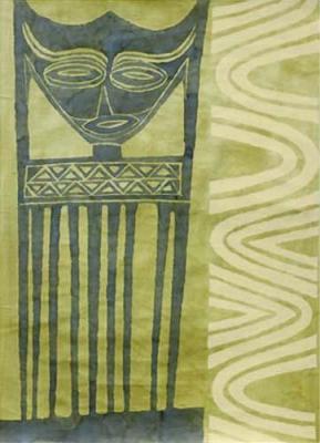 Tribal Mask art print by Dominique Gaudin