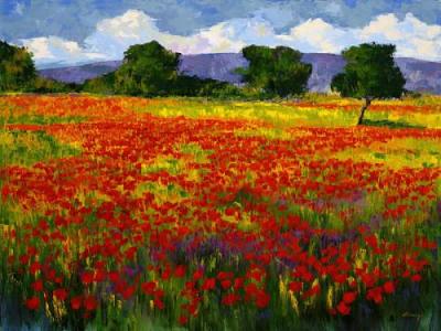 Amapolas I art print by J�sus Camargo