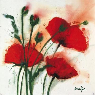 Mohnblumen im Wind I art print by Marthe