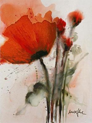 Mohnblumenstrau� I art print by Marthe