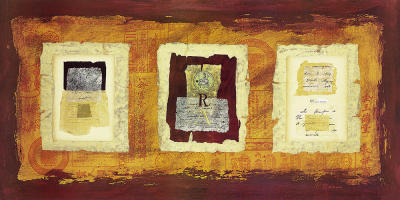 Triptyque I art print by Patricia Maiocco