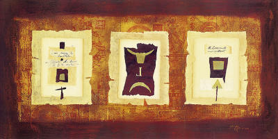 Triptyque II art print by Patricia Maiocco