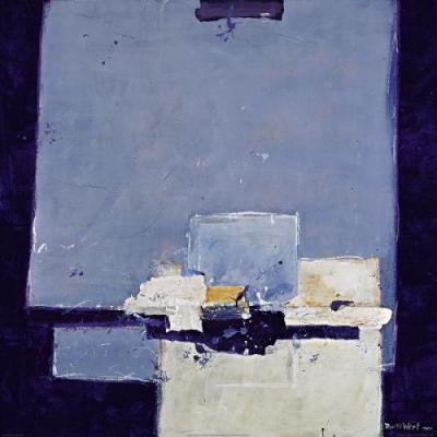 Abstrakt blau art print by Ron van der Werf