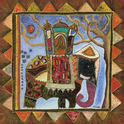 Sur la route des Indes III art print by Valerie Maugeri