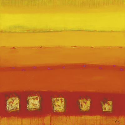 Red Train art print by Anke Ibe