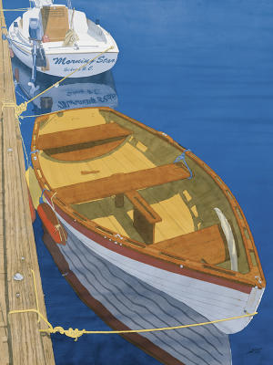 Two dinghy's art print by Greg Snead
