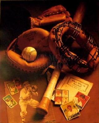 Baseball art print by Harrison