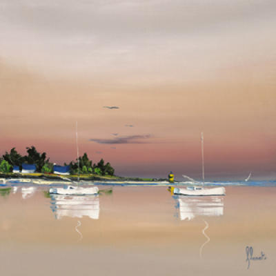 Soleilcouchant sur le golfe 1 art print by Fr�deric Flanet