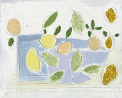 Oranges and Lemons art print by Louisa Bellis