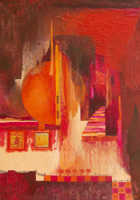 Asian Landscape art print by Margreet Holtkamp