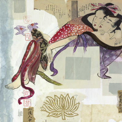 Touch art print by Sabine Gotzes