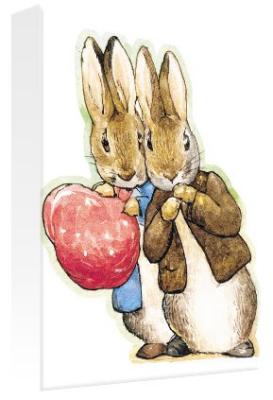Peter Rabbit and Benjamin Bunny with Hanky art print by Beatrix Potter