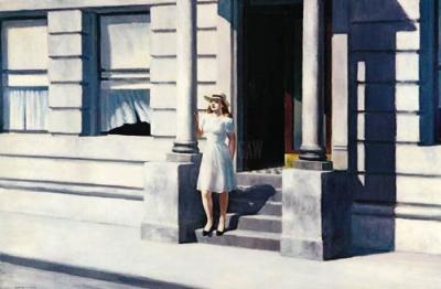 Summertime art print by Edward Hopper