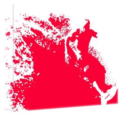 Red Spray 2 art print by Ex Decko - MA Longbottom