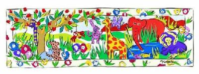Friends from the Magic Jungle art print by Kabaker