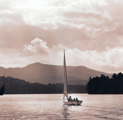 Upper St Regis Lake art print by Michael Kahn