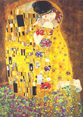 The Kiss art print by Gustav Klimt
