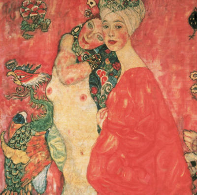 Woman Friends art print by Gustav Klimt