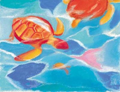 Turtling Together art print by Anna Macbelle