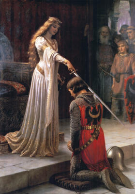 The Accolade art print by Edmund Blair Leighton