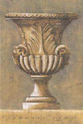Ram's Motif Urn art print by Jacques Lamy