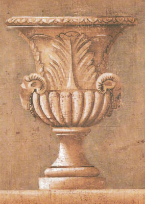 Ram's Motif Urn art print by Jacques Lamy