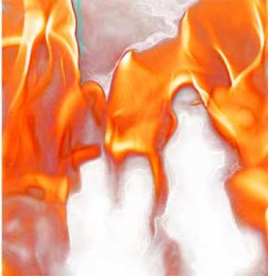 Fire Study 3 art print by Oberon Studios