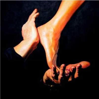 The Leg Up I art print by Susie Lipman