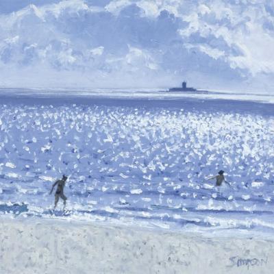 Sparkling Sea, Alghero art print by Charles Simpson
