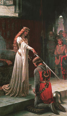 The Accolade art print by Edmund Blair Leighton