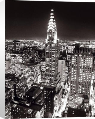 Chrysler Building by Night art print by Henri Silberman